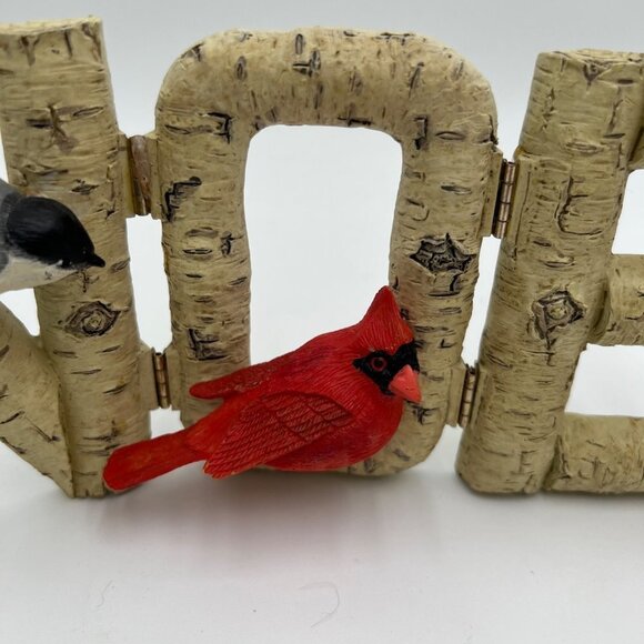 Hallmark Marjolein Bastin Nature's Sketchbook NOEL Hinged Sign faux resin Birch - Picture 3 of 11